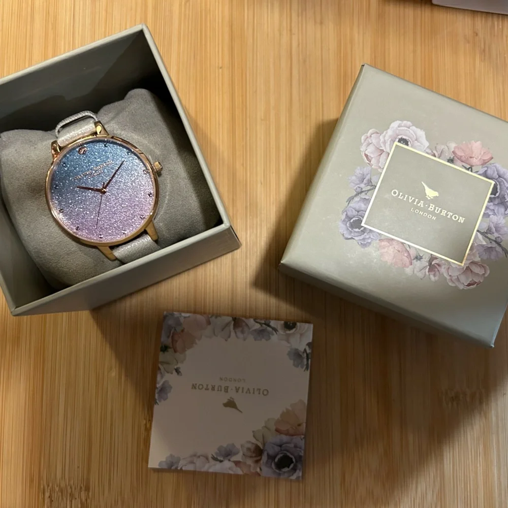 Olivia Burton Under The Sea Glitter Watch With 38mm MultiColored Face - Picture 7 of 9